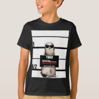 Animal Ferret Tee Funny Ferret, Voleur, Mugshot, C