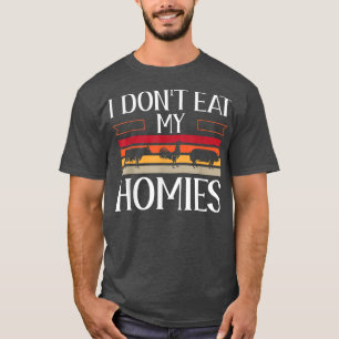 T-shirt Animal Love Vegetarian Vegan Je ne mange pas mes H