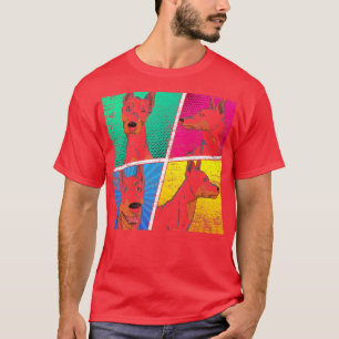 T-shirt Animal Lover Dog Owner Pet Dog Lover Pop Art Dober