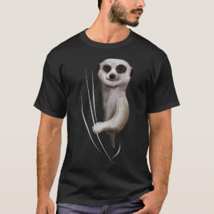 T-shirt Animal Meerkat Venant De L'Intérieur