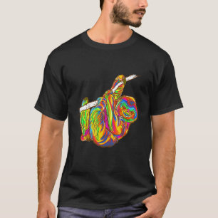 T-shirt Animal préféré résident jungle paresseux coloré