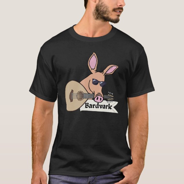 T-shirt Animal Pun Bardvark For Aardvark  And Bards (Devant)