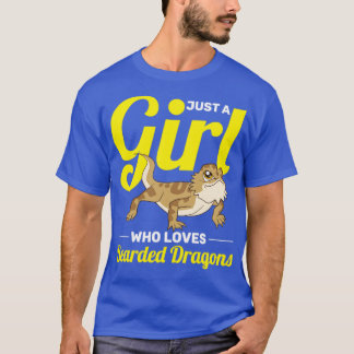 T-shirt Animal Reptile Aime Juste Une Fille Qui Aime Porté