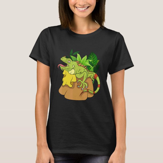 T-shirt Animal Reptile Tropical Lizard Animaux de compagni (Devant)