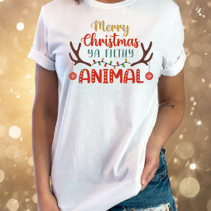 T-shirt animal sale de Noël drôle