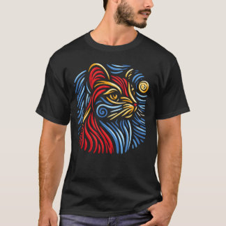 T-shirt animals cat boy