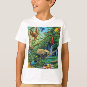T-shirt Animals living together throw pillow