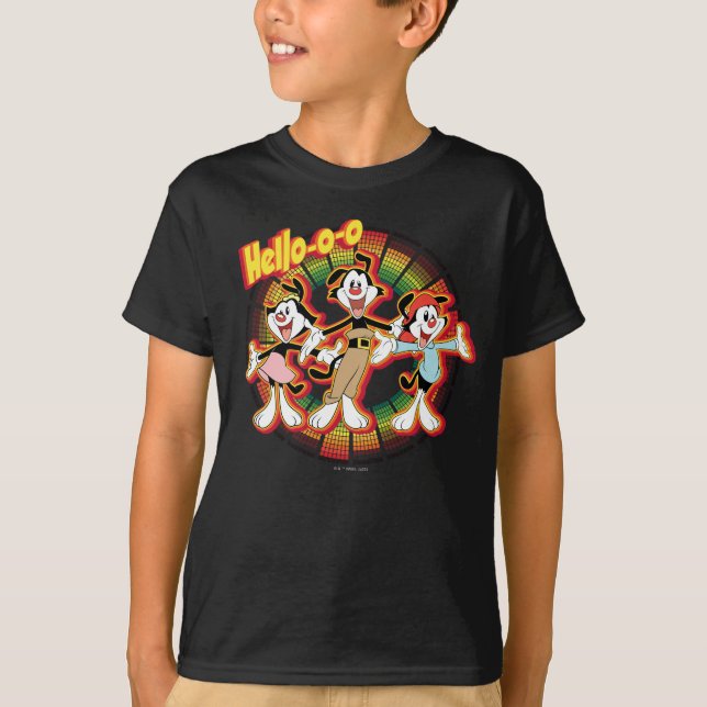 T-shirt Animaniacs | Hello-o Retro Equalizer Graphic (Devant)