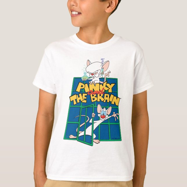 T-shirt Animaniacs | Pinky et le graphique de la cage céré (Devant)