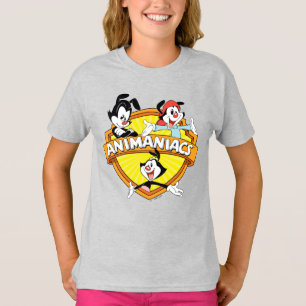 T-shirt Animaniacs Warner Brothers & Sister WB Shield