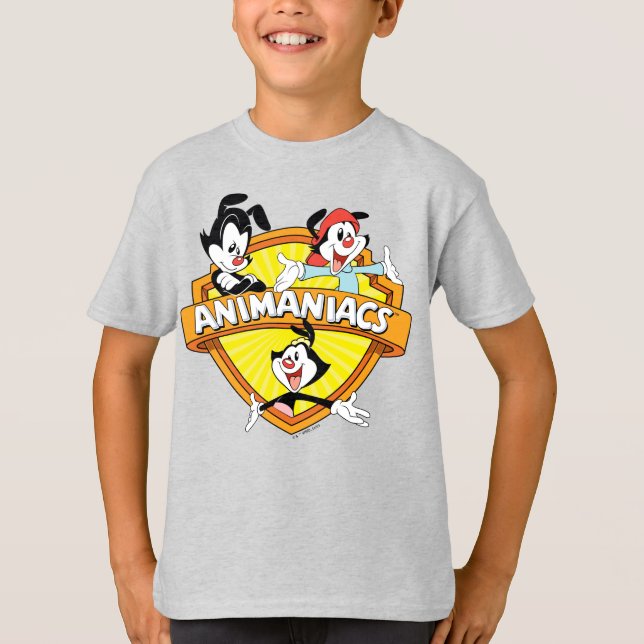 T-shirt Animaniacs | Warner Brothers & Sister WB Shield (Devant)