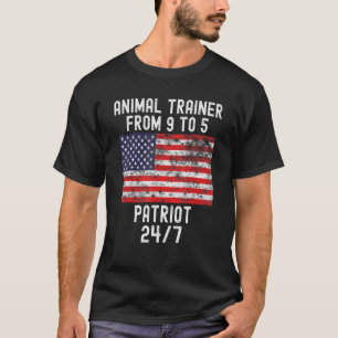 T-shirt Animateur Patrio Patriotic 4 juillet Usa Fl