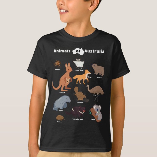 T-shirt Animaux australiens Aussie Wildlife (Devant)