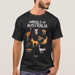 T-shirt Animaux D'Australie Aussie Australien Kangaroo