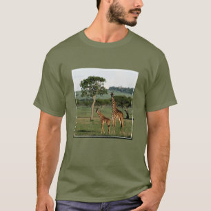 T-shirt Animaux de bébés cutest Giraffe Calf & Mama
