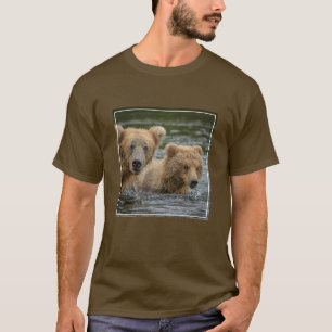 T-shirt Animaux de bébés cutest   Mama Bear & Her Cubs
