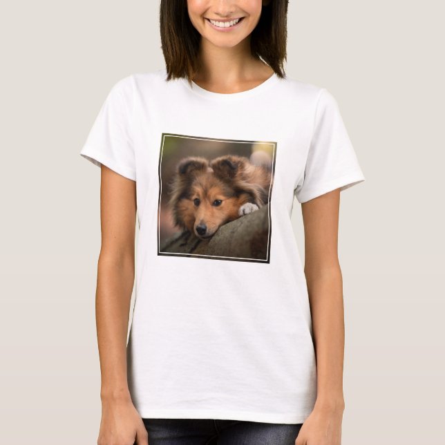 T-shirt Animaux de bébés cutest | Shetland Sheepdog Puppy (Devant)
