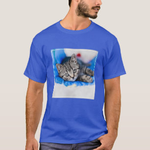 T-shirt Animaux de bébés cutest   Tunnel Tabby Kitten en J