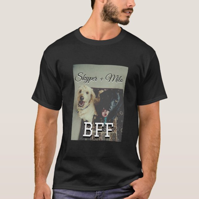 T-shirt Animaux de compagnie amis besties ajouter nom anim (Devant)