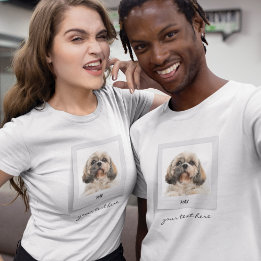 T-shirt Animaux de compagnie Cadres photo Anniversaire Cél