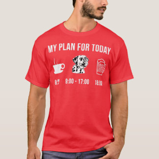 T-shirt Animaux de compagnie Chien dalmate Chien Chien Chi