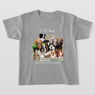 T-shirt Animaux de compagnie de mignonne Dogpile, personna