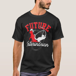 T-shirt Animaux de compagnie Docteur Vet Tech Futur Vétéri