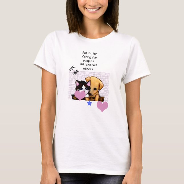 T-shirt Animaux de compagnie loués (Devant)