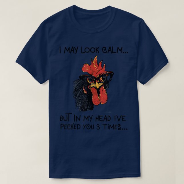 T-shirt Animaux de coq de poulet amusant Anniversaire Ha (Design devant)