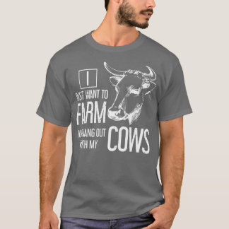T-shirt Animaux de la ferme Cadeau de fermier Vache 