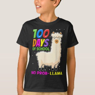 T-shirt Animaux De La Ferme De Llama - 100 Jours D'École P