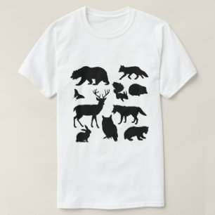 T-shirt Animaux De La Forêt, Faune