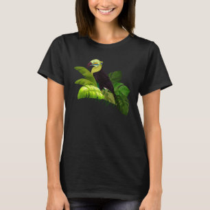 T-shirt Animaux de la forêt tropicale Oiseau Feuilles trop