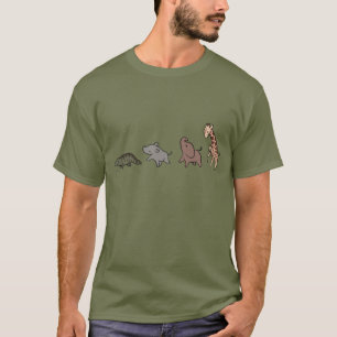 T-shirt Animaux de la Savane (Éléphant, Girafe, Crocodile