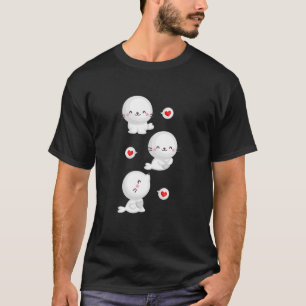 T-shirt Animaux De Mer Lions Mignons Tee Pour Harpe Seal L
