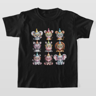 T-shirt Animaux de zoo Faune sauvage Fête d'anniversaire J