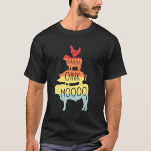 T-shirt Animaux d'éleveur Pyramide Ferme Fille de Campagne