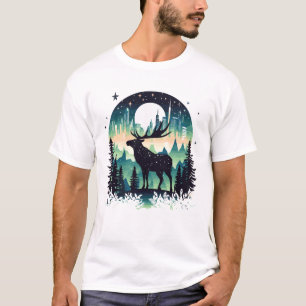 T-shirt Animaux d'orignal Beauté Nature Faune Découverte
