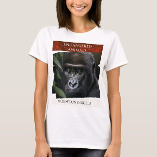 T-shirt Animaux en voie de disparition - Gorille de montag