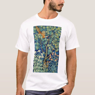 T-shirt Animaux et fleurs, forêt, William Morris
