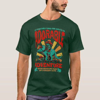T-shirt Animaux Groovy Adorables Grenouille et Dino Famill