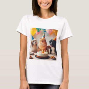 T-shirt Animaux Joyeux Anniversaire