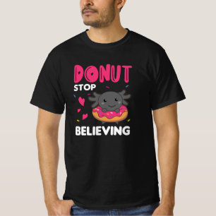 T-shirt Animaux Mignons Axolotl Drôle Dans Le Rose De Donu