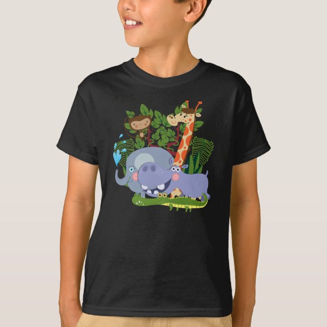 T-shirt Animaux mignons de safari (Devant)