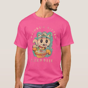 T-shirt Animaux rétro Chats Vintages Chats Rainbow Kitten 