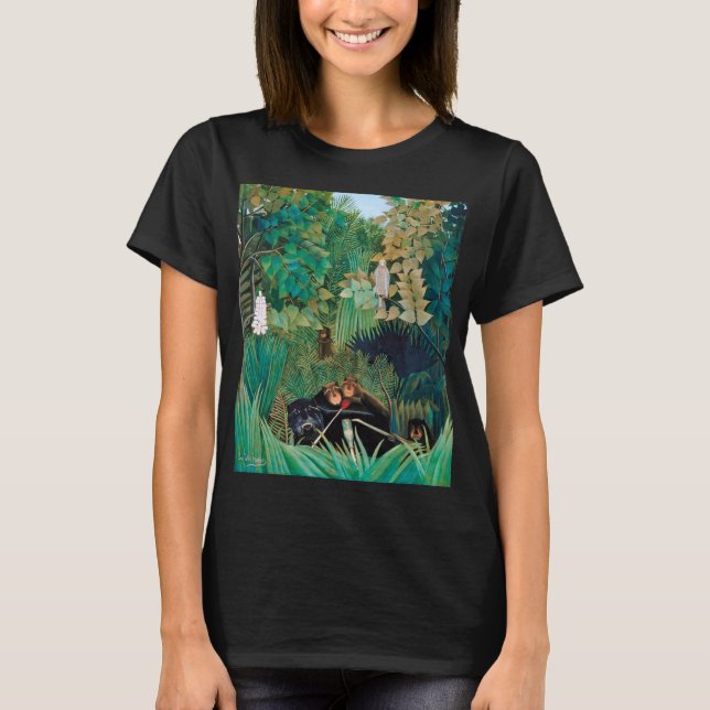 T-shirt Animaux sauvages dans la forêt tropicale (Devant)