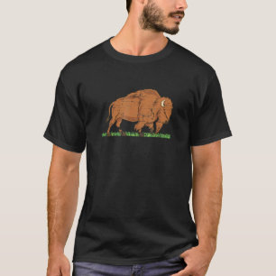T-shirt Animaux sauvages Zoo gardien Bison Buffle Américai