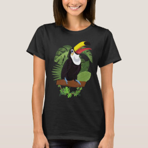 T-shirt Animaux tropicaux Oiseau d'été Forêt tropicale Tou