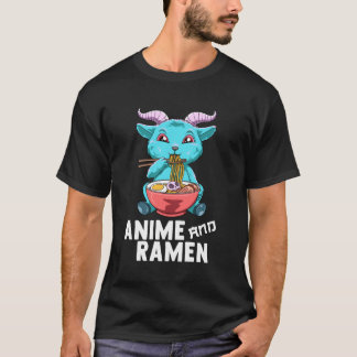 T-shirt Anime and Ramen Aesthetic Ramen Baphomet