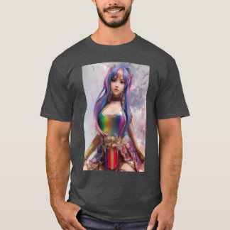 T-shirt Anime Arc-en-ciel vintage
